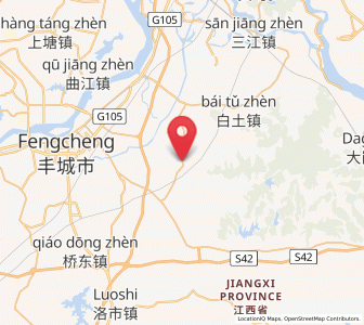 Map of Zhangxiang, Jiangxi