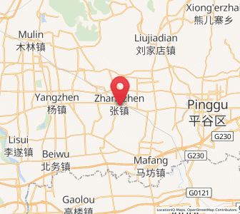Map of Zhangzhen, Beijing