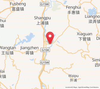 Map of Zhangzhen, Zhejiang