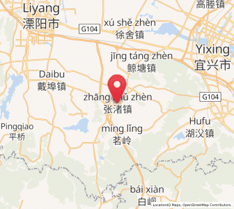 Map of Zhangzhu, Jiangsu