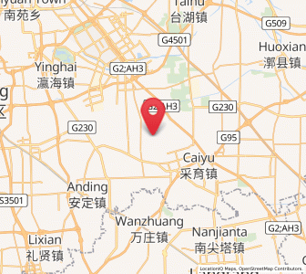 Map of Zhangziying, Beijing