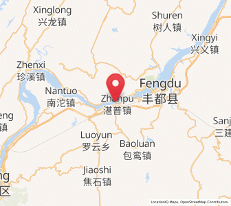 Map of Zhanpu, Chongqing