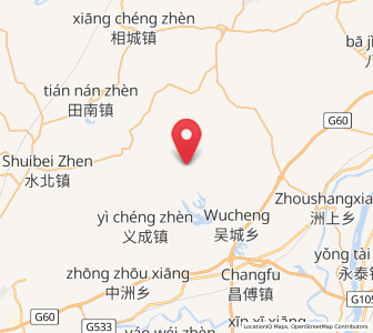 Map of Zhanxi, Jiangxi