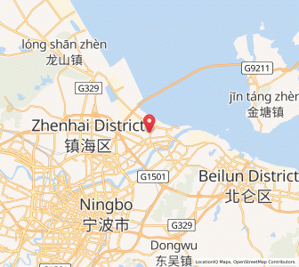 Map of Zhaobaoshan, Zhejiang