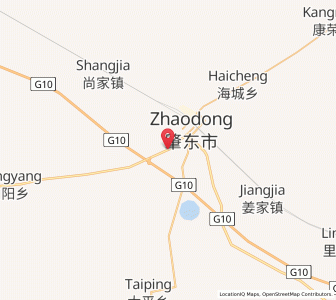 Map of Zhaodong, Heilongjiang