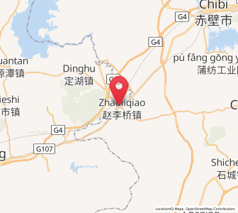 Map of Zhaoliqiao, Hubei
