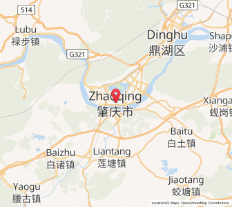 Map of Zhaoqing, Guangdong