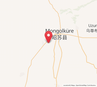 Map of Zhaosu, Xinjiang
