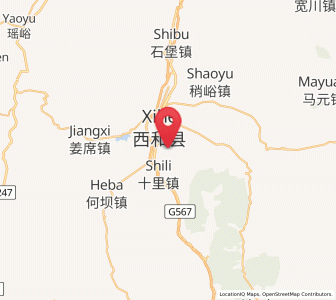 Map of Zhaowu, Gansu