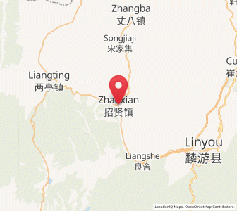 Map of Zhaoxian, Shaanxi