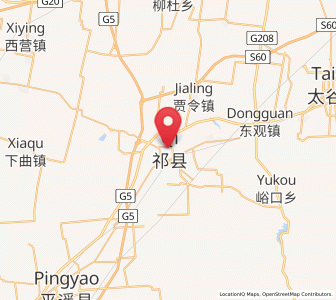 Map of Zhaoyu, Shanxi