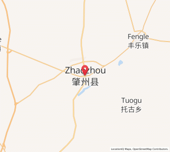 Map of Zhaozhou, Heilongjiang