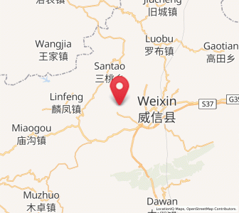 Map of Zhaxi, Yunnan