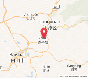 Map of Zhazi, Jilin