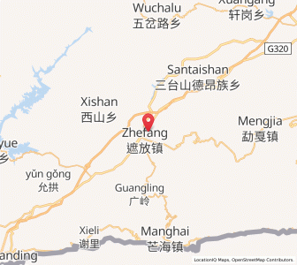 Map of Zhefang, Yunnan