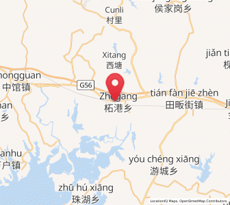 Map of Zhegang, Jiangxi