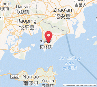Map of Zhelin, Guangdong