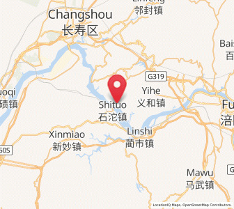 Map of Zhen’an, Chongqing
