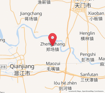 Map of Zhengchang, Hubei