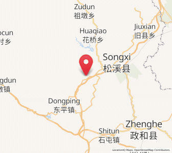 Map of Zhengdun, Fujian