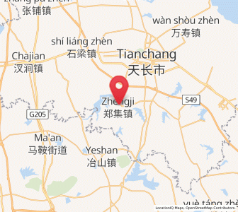 Map of Zhengji, Anhui