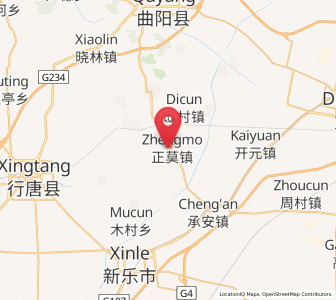 Map of Zhengmo, Hebei