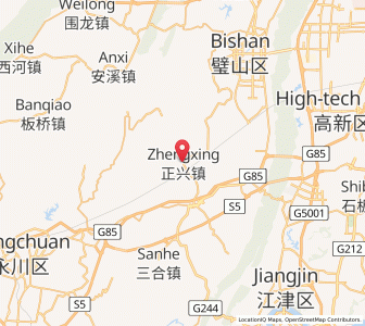 Map of Zhengxing, Chongqing