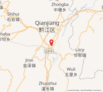Map of Zhengyang, Chongqing