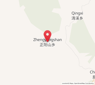 Map of Zhengyangshan, Heilongjiang