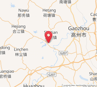 Map of Zhenjiang, Guangdong