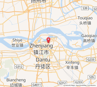Map of Zhenjiang, Jiangsu