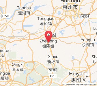 Map of Zhenlong, Guangdong