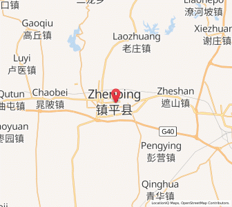 Map of Zhenping Chengguanzhen, Henan