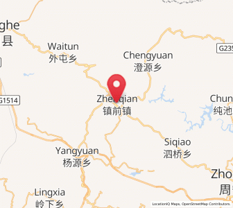 Map of Zhenqian, Fujian