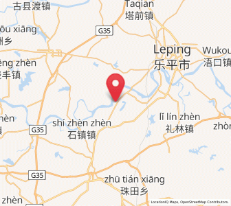 Map of Zhenqiao, Jiangxi