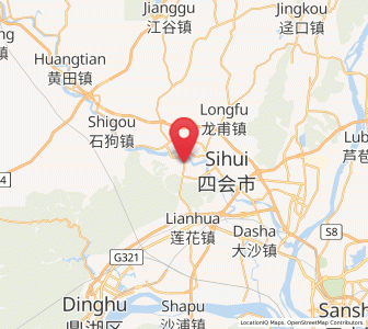 Map of Zhenshan, Guangdong
