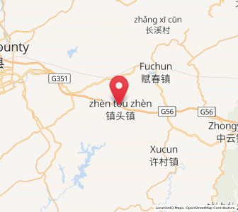 Map of Zhentou, Jiangxi
