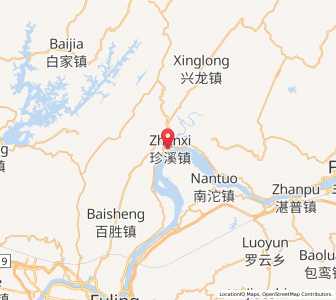 Map of Zhenxi, Chongqing