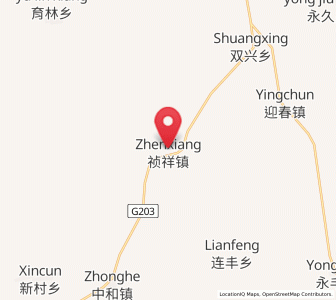 Map of Zhenxiang, Heilongjiang