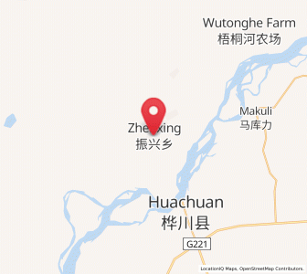 Map of Zhenxing, Heilongjiang
