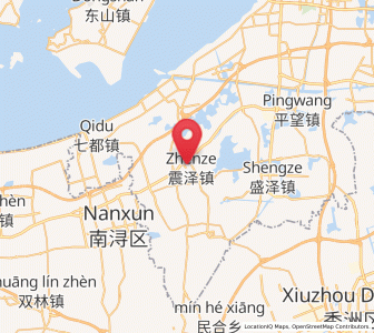 Map of Zhenze, Jiangsu