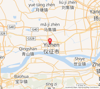 Map of Zhenzhou, Jiangsu