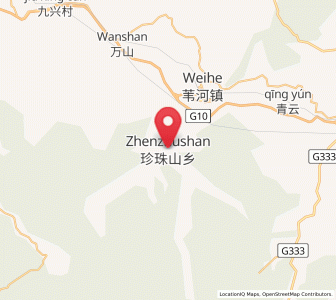 Map of Zhenzhushan, Heilongjiang