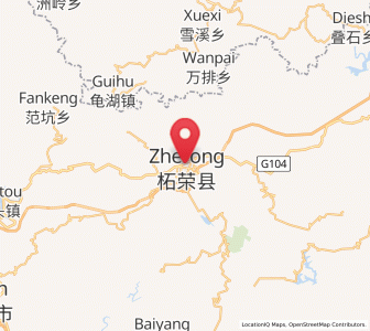Map of Zherong, Fujian