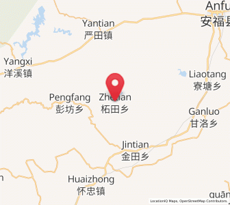 Map of Zhetian, Jiangxi