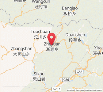 Map of Zheyuan, Jiangxi