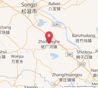 Map of Zhichanghe, Hubei