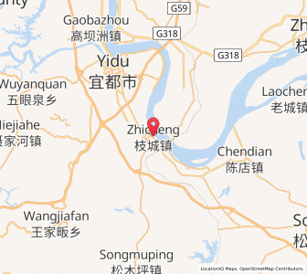 Map of Zhicheng, Hubei