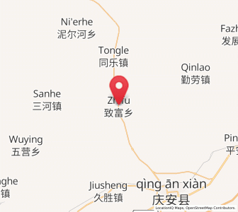Map of Zhifu, Heilongjiang