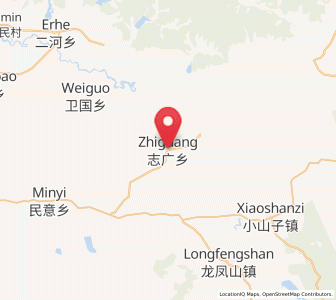 Map of Zhiguang, Heilongjiang